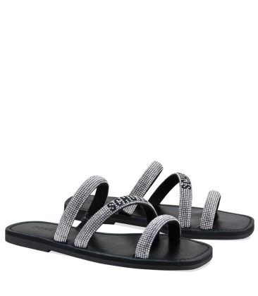 SANDÁLIA RASTEIRA SCHUTZ LOGO PRETO