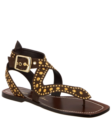 SANDÁLIA RASTEIRA SERPENTE LUIZA BARCELOS MARROM