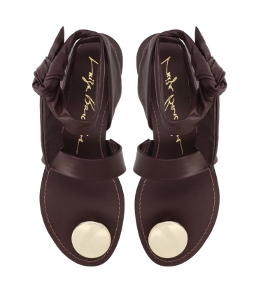 SANDÁLIA RASTEIRA TOE RING LUIZA BARCELOS MARROM