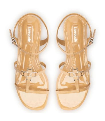 SANDÁLIA RASTERA LARROUDÉ BEGE