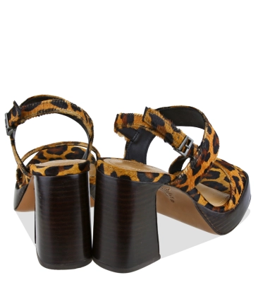SANDÁLIA SALTO ALTO ALANI SCHUTZ ANIMAL PRINT