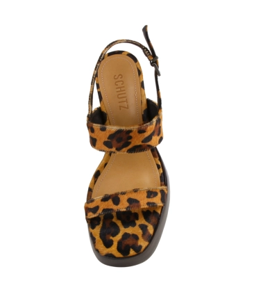 SANDÁLIA SALTO ALTO ALANI SCHUTZ ANIMAL PRINT