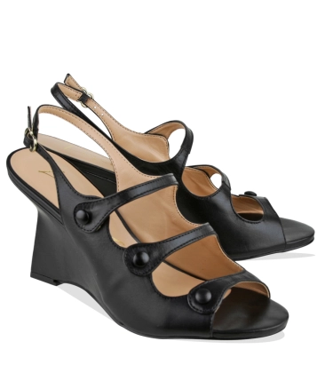 SANDÁLIA SALTO ALTO ANABELA LUIZA BARCELOS PRETO