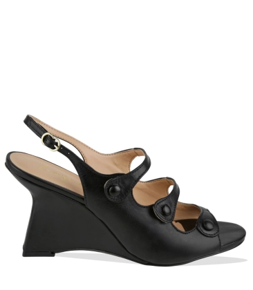 SANDÁLIA SALTO ALTO ANABELA LUIZA BARCELOS PRETO