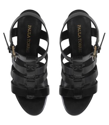 SANDÁLIA SALTO ALTO ANABELA MADSON PAULA TORRES PRETO