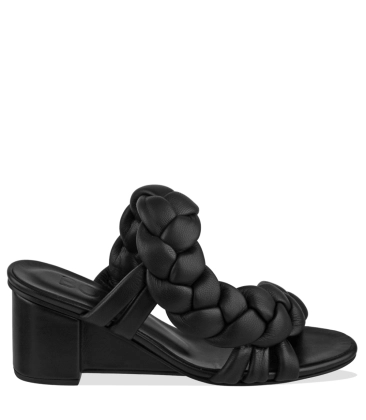 SANDÁLIA SALTO ALTO ANABELA RAPUNZEL BOTTI PRETO