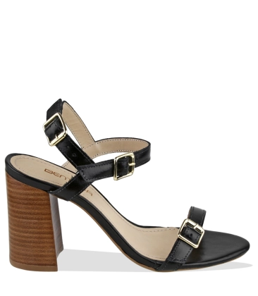 SANDÁLIA SALTO ALTO BENTANA PRETO