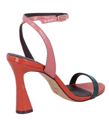 SANDÁLIA SALTO ALTO FLARE LUIZA BARCELOS MULTICOLOR