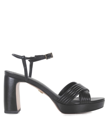 SANDÁLIA SALTO ALTO HOPE PAULA TORRES PRETO