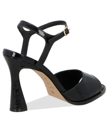 SANDÁLIA SALTO ALTO LUIZA BARCELOS PRETO