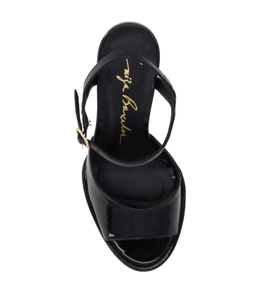 SANDÁLIA SALTO ALTO LUIZA BARCELOS PRETO