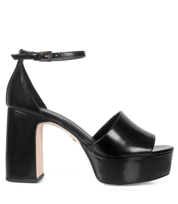 SANDÁLIA SALTO ALTO NORA PAULA TORRES PRETO