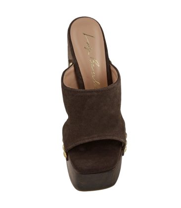 SANDÁLIA SALTO ALTO PLATAFORMA LUIZA BARCELOS MARROM