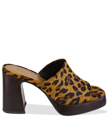 SANDÁLIA SALTO ALTO ROWAN SCHUTZ ANIMAL PRINT