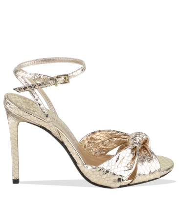 SANDÁLIA SALTO ALTO SCHUTZ DOURADO