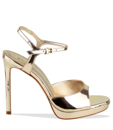 SANDÁLIA SALTO ALTO SCHUTZ DOURADO