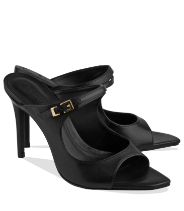 SANDÁLIA SALTO ALTO SCHUTZ PRETO