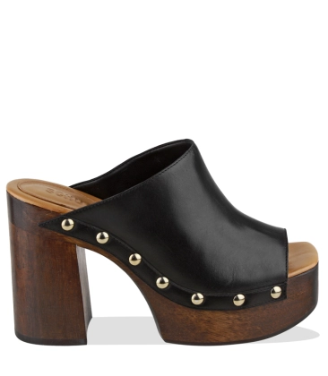 SANDÁLIA SALTO ALTO SCHUTZ PRETO