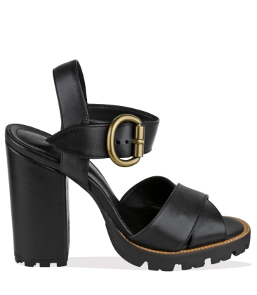 SANDÁLIA SALTO ALTO SCHUTZ PRETO