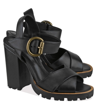 SANDÁLIA SALTO ALTO SCHUTZ PRETO