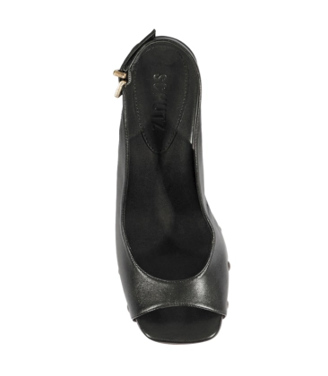 SANDÁLIA SALTO ALTO SLINGBACK SCHUTZ PRETO