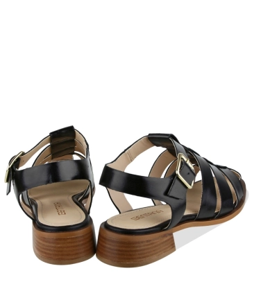 SANDÁLIA SALTO BAIXO BENTANA PRETO