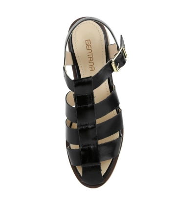 SANDÁLIA SALTO BAIXO BENTANA PRETO