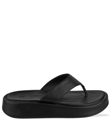 SANDÁLIA SALTO BAIXO FLATFORM BENTANA PRETO