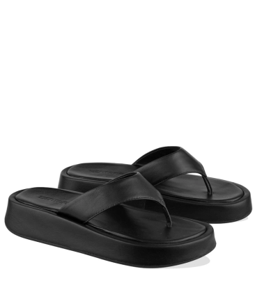 SANDÁLIA SALTO BAIXO FLATFORM BENTANA PRETO