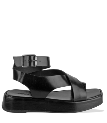 Sandalia flatform salto sales baixo