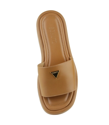 SANDÁLIA SALTO BAIXO FLATFORM SCHUTZ MARROM