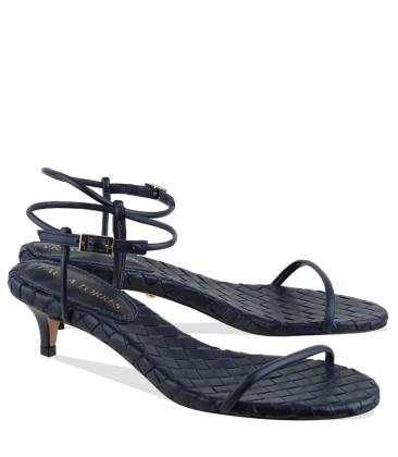 SANDÁLIA SALTO BAIXO GAYA PAULA TORRES AZUL