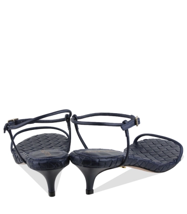 SANDÁLIA SALTO BAIXO GAYA PAULA TORRES AZUL