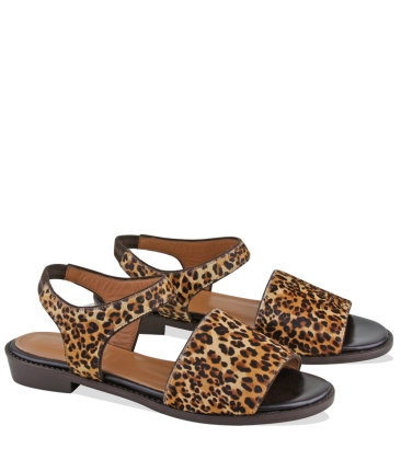 SANDÁLIA SALTO BAIXO KAIA BOTTI ANIMAL PRINT