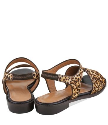 SANDÁLIA SALTO BAIXO KAIA BOTTI ANIMAL PRINT