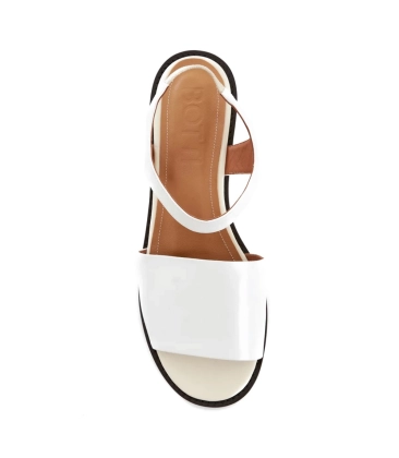 SANDÁLIA SALTO BAIXO KAIA BOTTI BRANCO