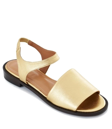 SANDÁLIA SALTO BAIXO KAIA BOTTI DOURADO