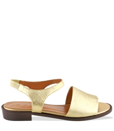 SANDÁLIA SALTO BAIXO KAIA BOTTI DOURADO