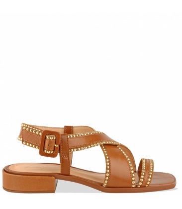 SANDÁLIA SALTO BAIXO LUIZA BARCELOS MARROM | Acquarela Shop