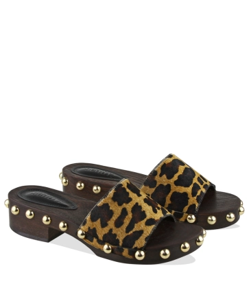 SANDÁLIA SALTO BAIXO SCHUTZ ANIMAL PRINT