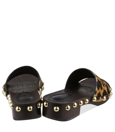 SANDÁLIA SALTO BAIXO SCHUTZ ANIMAL PRINT