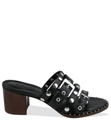 SANDÁLIA SALTO BLOCO MÉDIO SCHUTZ PRETO