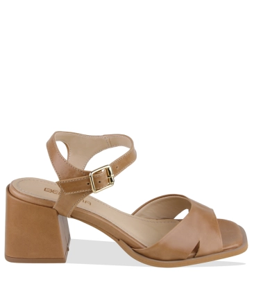 SANDÁLIA SALTO MÉDIO BENTANA BEGE