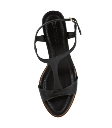 SANDÁLIA SALTO MÉDIO BENTANA PRETO