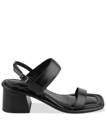 SANDÁLIA SALTO MÉDIO ADRIANA BENTANA PRETO 