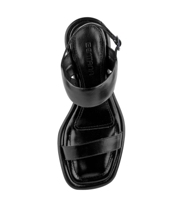 SANDÁLIA SALTO MÉDIO ADRIANA BENTANA PRETO 