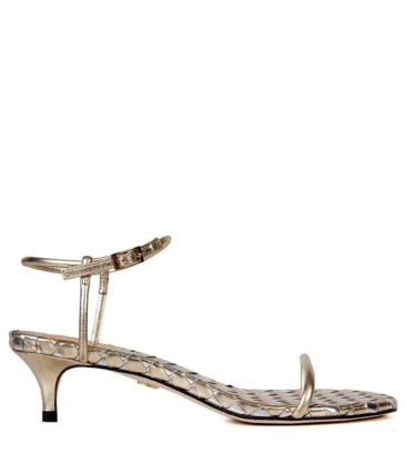 SANDÁLIA SALTO MÉDIO GAYA PAULA TORRES DOURADO