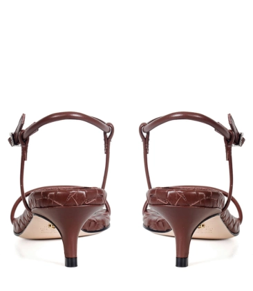 SANDÁLIA SALTO BAIXO GAYA PAULA TORRES MARROM