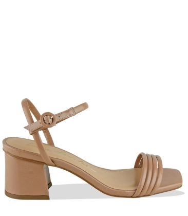 SANDÁLIA SALTO MÉDIO LUIZA BARCELOS MARROM