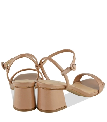 SANDÁLIA SALTO MÉDIO LUIZA BARCELOS MARROM